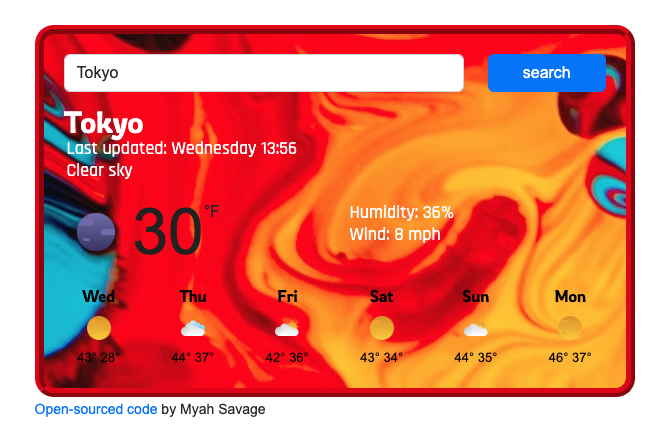  weather application project